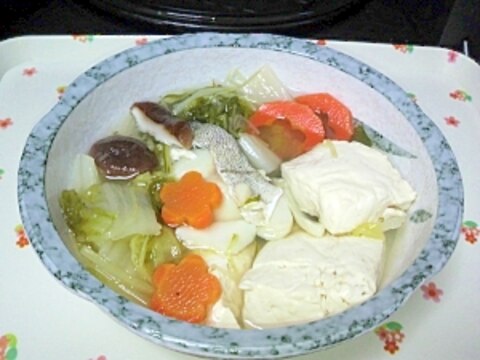 タラちり風湯豆腐